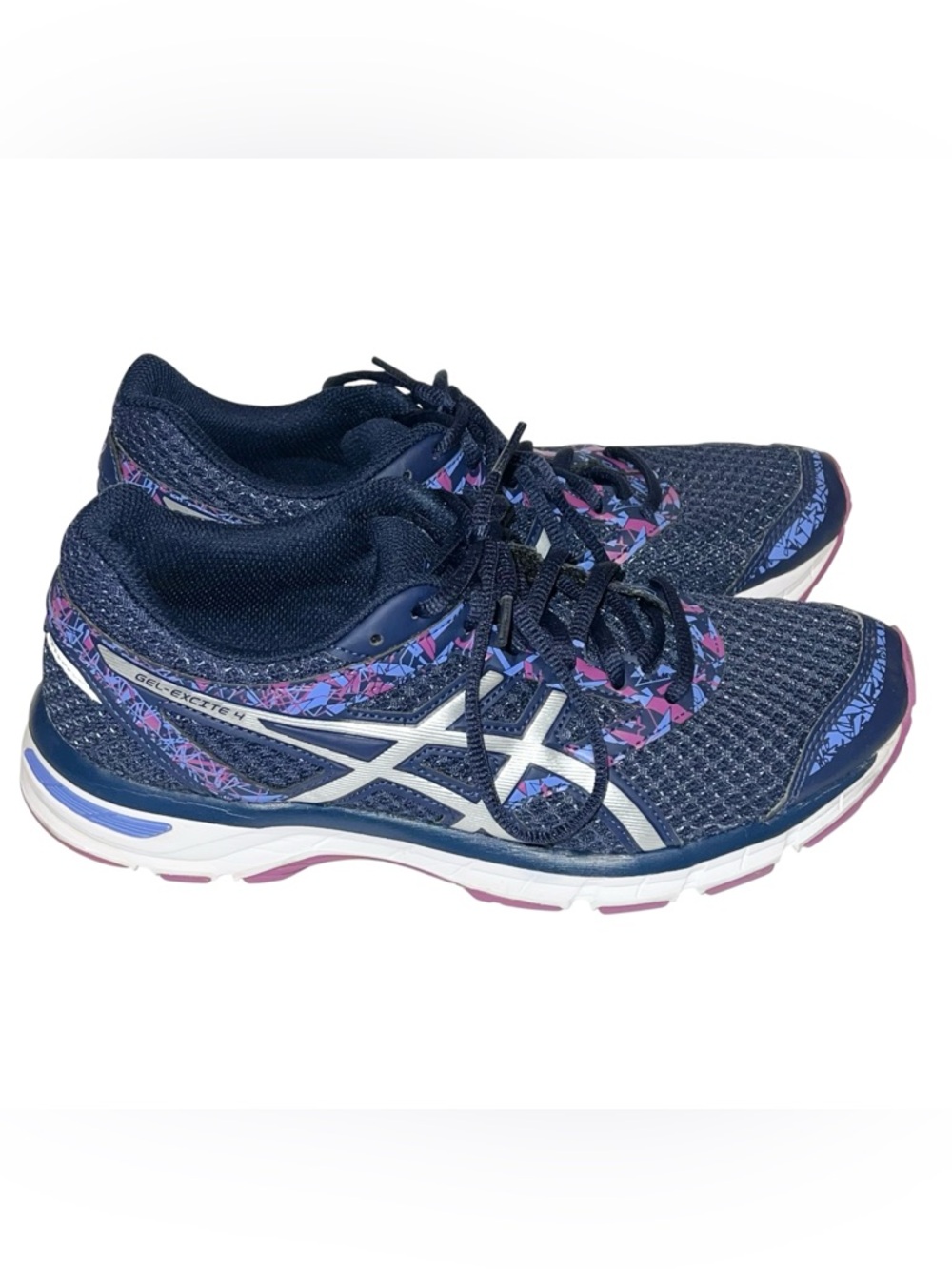Asics Gel-Excite 4 Running Shoes Women’s 8.5 Blue Purple Style T6E9N